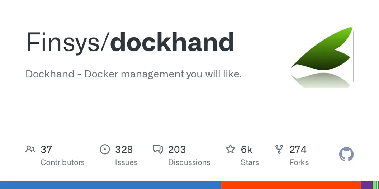 GitHub - Finsys/dockhand: Dockhand - Docker management you will like.