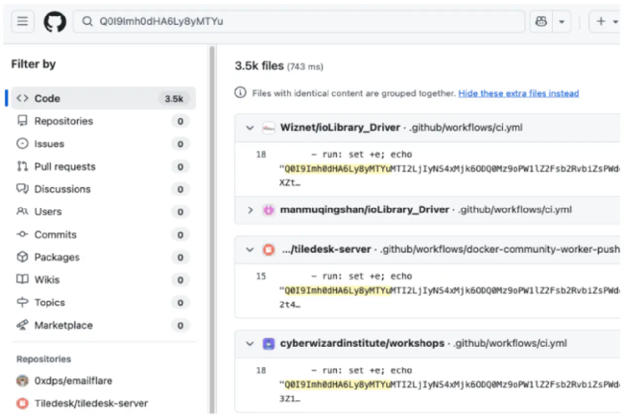 L'attaque Megalodon infecte plus de 5 000 dépôts GitHub