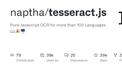 Tesseract.js brings OCR to the browser and Node.js via WebAssembly