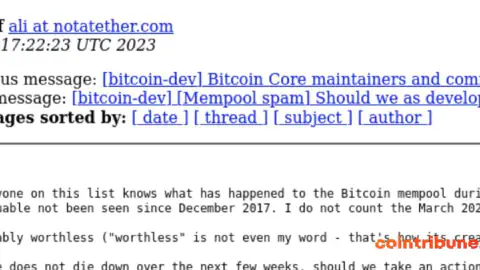 BRC-20 fait perdre patience à deux développeurs Bitcoin core